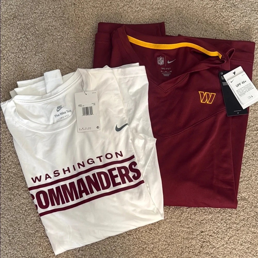 Nike Washington Commanders Short Sleeve Dri-Fits 4XL bundle NWT - Picture 2 of 3